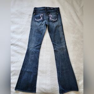 Rock & Republic flared Rhinestone Roth jeans Y2K